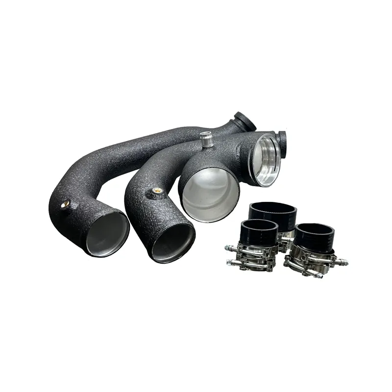 BMW S55 Upgraded Charge Pipes (Black)
