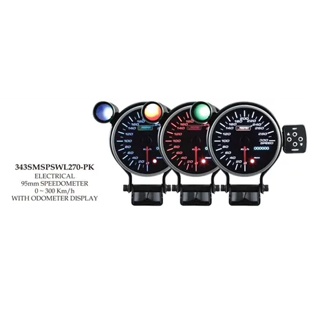 Prosport 95mm Analogue Speedometer with LED Display Prosport - 1