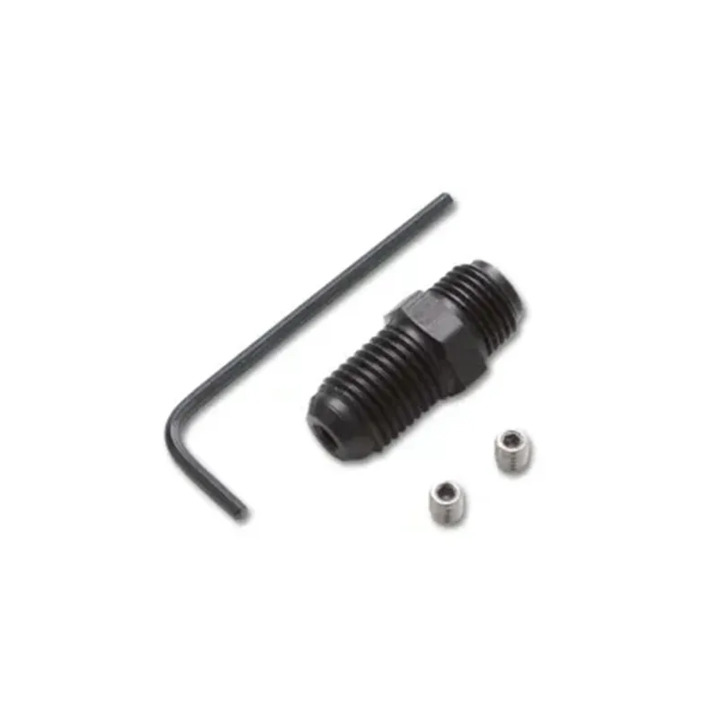 Vibrant -4AN to 7/16-24 Oil Restrictor Fitting Kit for Garrett ball bearing Turb