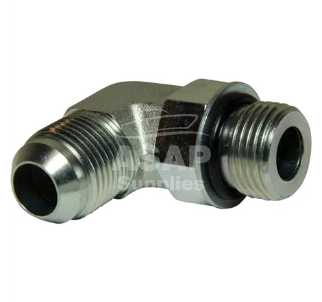 9/16 JIC Male to 9/16 UNC Male 90 Degree Cool Performance Products - 1