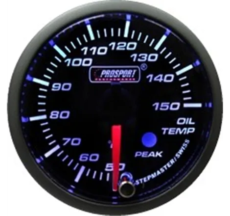Prosport 52mm Analogue Oil Temperature Gauge with Peak Recall Prosport - 1