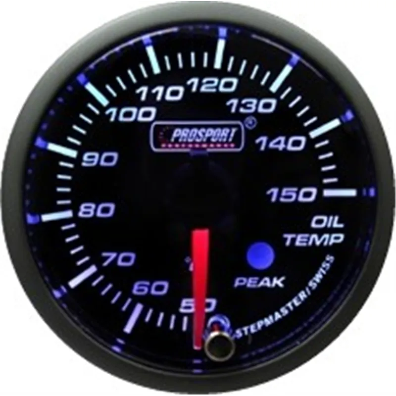 Prosport 52mm Analogue Oil Temperature Gauge with Peak Recall Prosport - 1