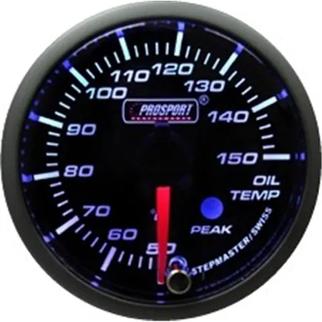 Prosport 52mm Analogue Oil Temperature Gauge with Peak Recall Prosport - 1