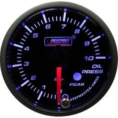 Prosport 52mm Analogue Oil Pressure Gauge with Peak Recall Prosport - 1