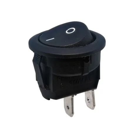 15mm Rocker Switch 2 pin ON/OFF Black