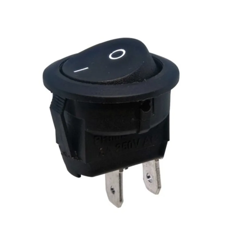 15mm Rocker Switch 2 pin ON/OFF Black