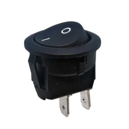 15mm Rocker Switch 2 pin ON/OFF Black