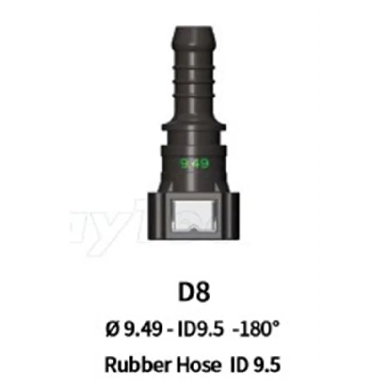 Quick Release 9.49F to 10mm Barb Straight (ID 9.5)