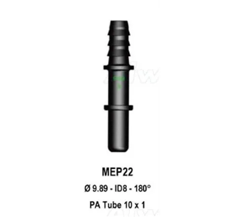Quick Release 9.49M to 10mm Barb Extended Straight (ID 8)