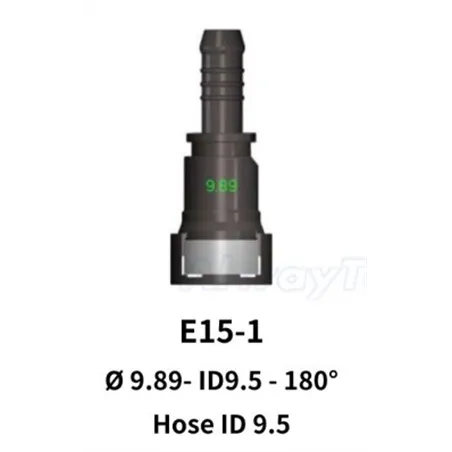 Quick Release 9.89 to 8mm Straight for Rubber Hose