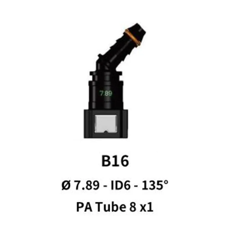 Quick Release 7.89 to 8mm 135 Angle for Nylon Hose