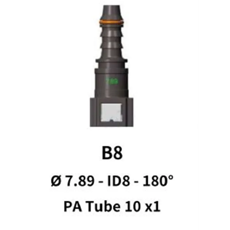 Quick Release 7.89 to 10mm Straight for Nylon Hose