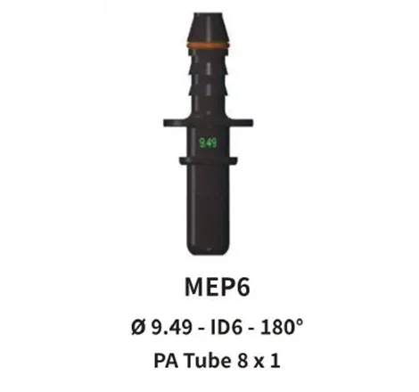 Quick Release 9.49 Male to 8mm Straight for Nylon Hose