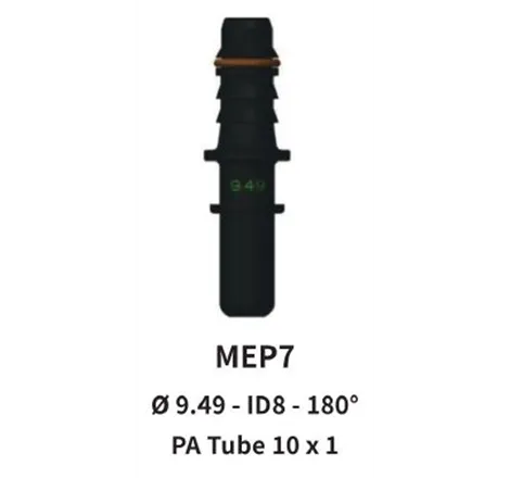 Quick Release 9.49 Male to 10mm Straight for Nylon Hose