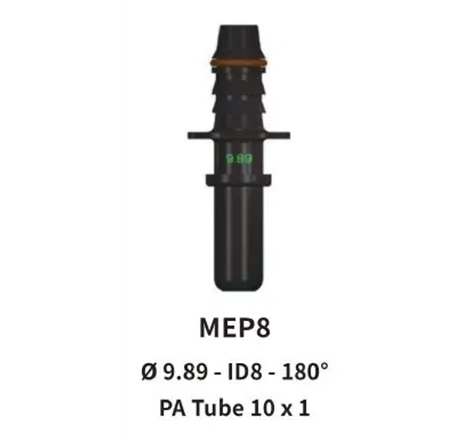 Quick Release 9.89 Male to 10mm Straight for Nylon Hose